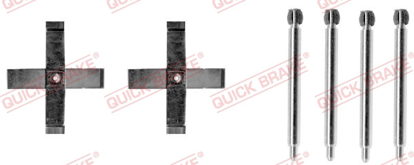 Set accesorii, placute frana puntea spate (1091271 QBK) OPEL,VAUXHALL