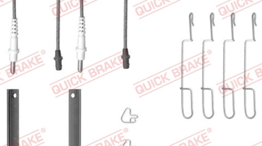 Set accesorii, placute frana puntea spate (1091280X QBK) MERCEDES-BENZ