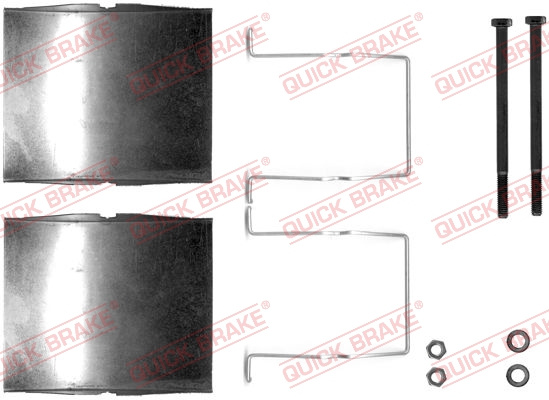 Set accesorii, placute frana puntea spate (1091623 QBK) Citroen