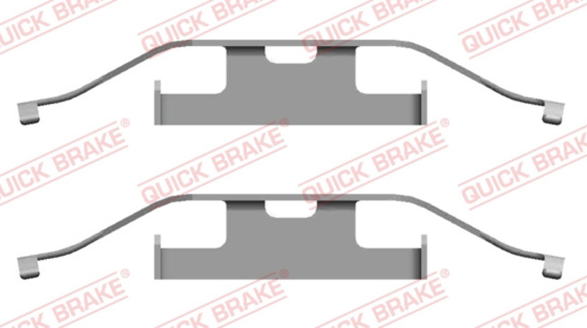 Set accesorii, placute frana puntea spate (1091682 QBK) VW