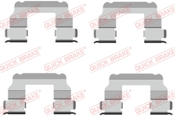Set accesorii, placute frana puntea spate (1091689 QBK) FIAT