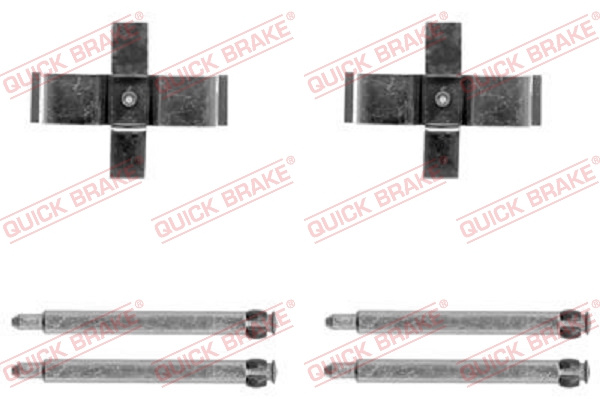Set accesorii, placute frana puntea spate (1091713 QBK) MERCEDES-BENZ