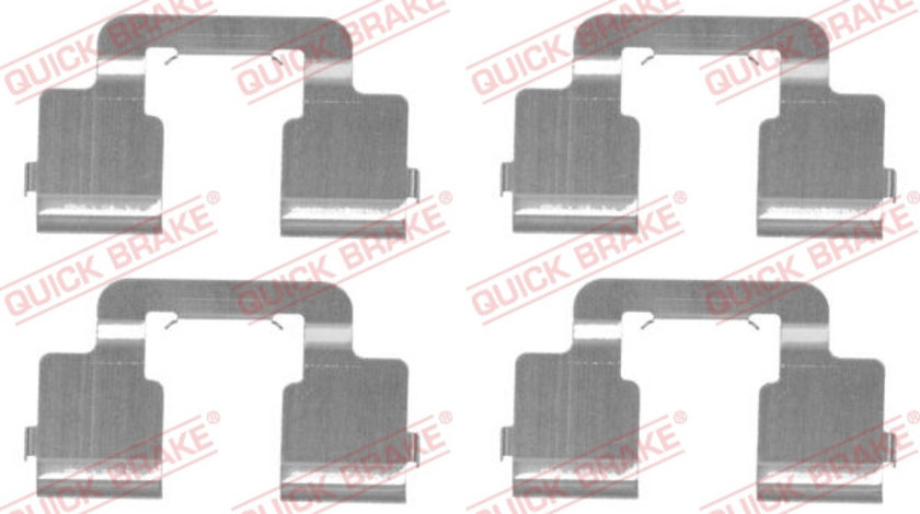 Set accesorii, placute frana puntea spate (1091733 QBK) Citroen,FIAT,PEUGEOT,TOYOTA