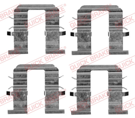 Set accesorii, placute frana puntea spate (1091746 QBK) HYUNDAI,KIA,NISSAN