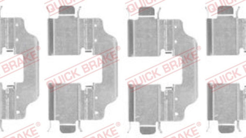 Set accesorii, placute frana puntea spate (1091773 QBK) RENAULT