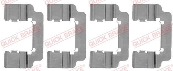 Set accesorii, placute frana puntea spate (1091777 QBK) OPEL,VAUXHALL,VOLVO