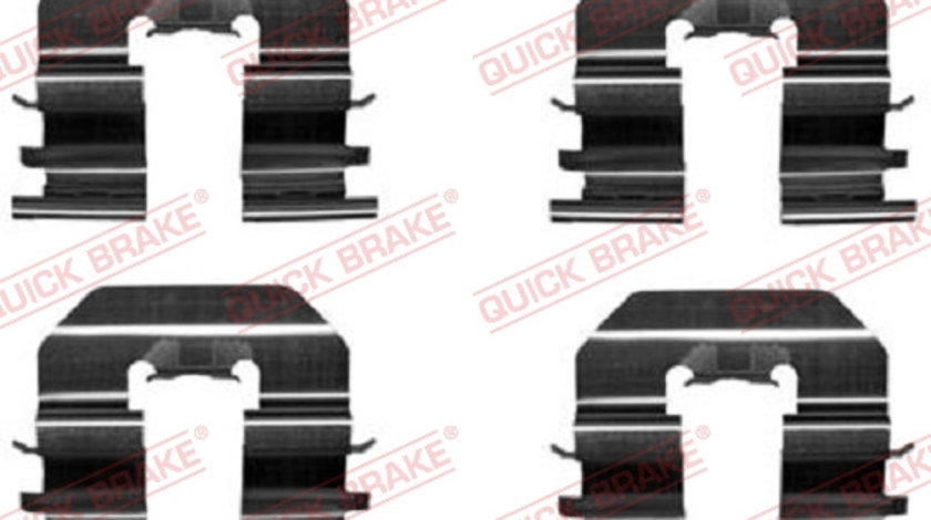 Set accesorii, placute frana puntea spate (1091780 QBK) HYUNDAI,KIA,PEUGEOT