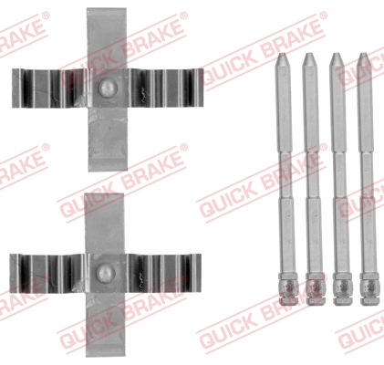Set accesorii, placute frana puntea spate (1091801 QBK) BMW