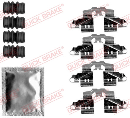 Set accesorii, placute frana puntea spate (1091808 QBK) LEXUS,SUZUKI,TOYOTA