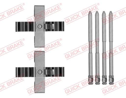 Set accesorii, placute frana puntea spate (1091809 QBK) VW