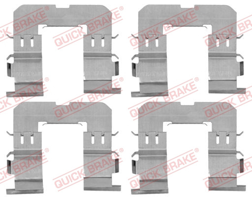 Set accesorii, placute frana puntea spate (1091816 QBK) MAZDA,SUBARU