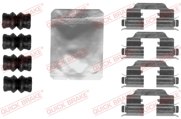 Set accesorii, placute frana puntea spate (1091832 QBK) ALFA ROMEO,FIAT
