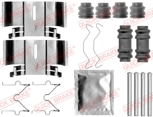 Set accesorii, placute frana puntea spate (1091836 QBK) CHERY,NISSAN,TOYOTA