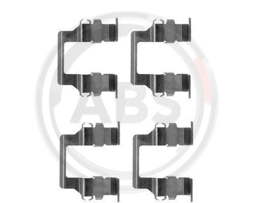 Set accesorii, placute frana puntea spate (1164Q ABS) MITSUBISHI