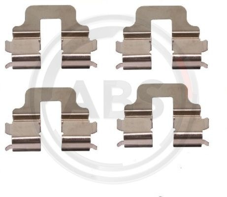Set accesorii, placute frana puntea spate (1247Q ABS) MERCEDES-BENZ