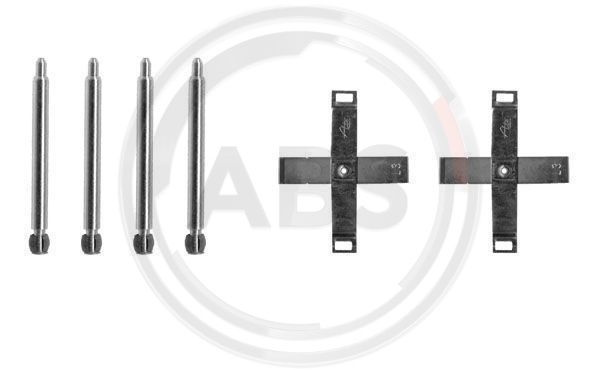 Set accesorii, placute frana puntea spate (1271Q ABS) OPEL,VAUXHALL