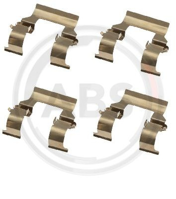 Set accesorii, placute frana puntea spate (1279Q ABS) MITSUBISHI
