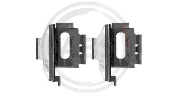 Set accesorii, placute frana puntea spate (1282Q ABS) MERCEDES-BENZ,VW