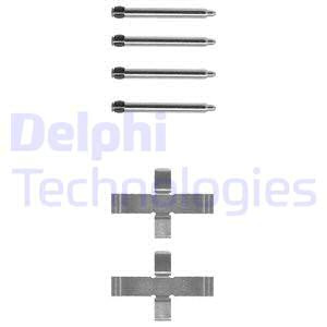 Set accesorii, placute frana puntea spate (LX0094 DLP) OPEL,VAUXHALL