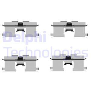 Set accesorii, placute frana puntea spate (LX0407 DLP) CHEVROLET,DAEWOO