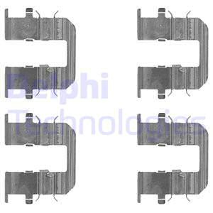 Set accesorii, placute frana puntea spate (LX0489 DLP) HYUNDAI,KIA,NISSAN
