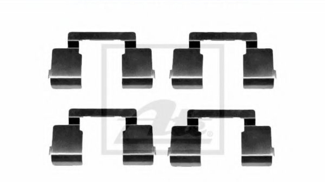 Set accesorii, placute frana RENAULT CLIO II (BB0/1/2, CB0/1/2) (1998 - 2005) ATE 13.0460-0262.2 piesa NOUA