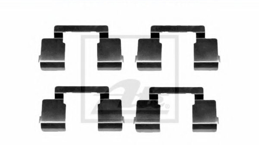 Set accesorii, placute frana RENAULT CLIO II (BB0/1/2, CB0/1/2) (1998 - 2005) ATE 13.0460-0262.2 piesa NOUA