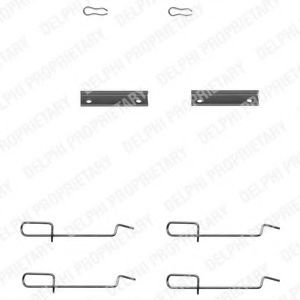 Set accesorii, placute frana RENAULT CLIO II (BB0/1/2, CB0/1/2) (1998 - 2005) DELPHI LX0142 piesa NO...