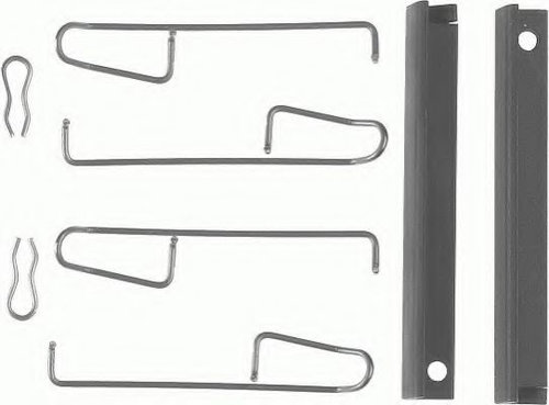 Set accesorii, placute frana RENAULT CLIO II (BB0/1/2, CB0/1/2) (1998 - 2005) FERODO FBA520 piesa NO...