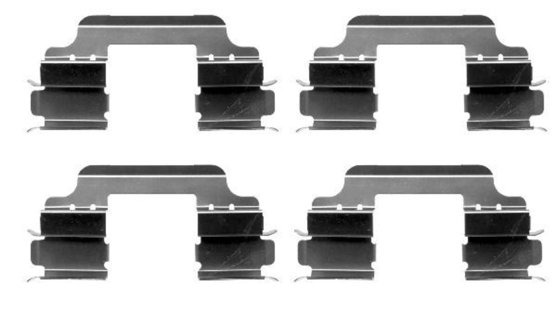Set accesorii, placute frana RENAULT CLIO III (BR0/1, CR0/1) (2005 - 2012) METZGER 109-1648 piesa NOUA