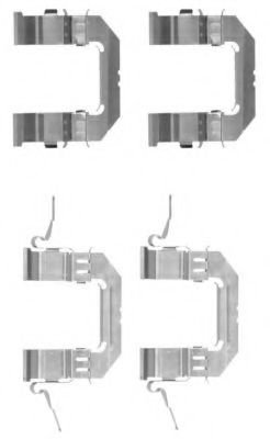 Set accesorii, placute frana RENAULT KOLEOS (HY) (2008 - 2016) TEXTAR 82507500 piesa NOUA