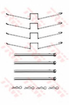 Set accesorii, placute frana RENAULT MASTER I bus (T) (1980 - 1998) TRW PFK358 piesa NOUA
