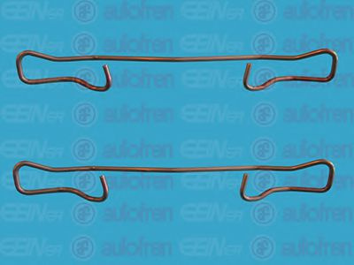 Set accesorii, placute frana RENAULT TWINGO II (CN0) (2007 - 2014) AUTOFREN SEINSA D42345A piesa NOUA