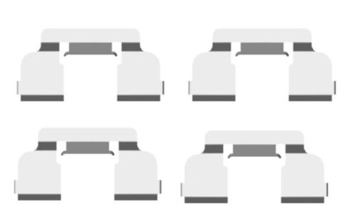 Set accesorii, placute frana RENAULT TWINGO II (CN0) (2007 - 2014) METZGER 109-1698 piesa NOUA