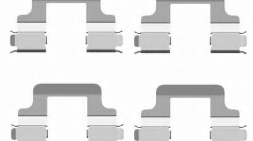 Set accesorii, placute frana SEAT LEON (5F1) (2012 - 2016) HELLA PAGID 8DZ 355 204-101 piesa NOUA