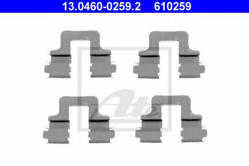 Set accesorii, placute frana SEAT TOLEDO III (5P2) (2004 - 2009) ATE 13.0460-0259.2 piesa NOUA