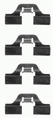 Set accesorii, placute frana SKODA FABIA I Combi (6Y5) (2000 - 2007) BREMBO A 02 205 piesa NOUA