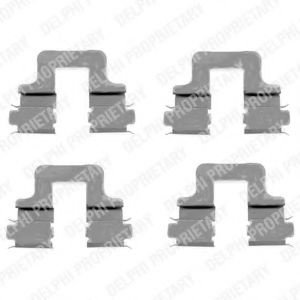 Set accesorii, placute frana SKODA OCTAVIA II (1Z3) (2004 - 2013) DELPHI LX0379 piesa NOUA
