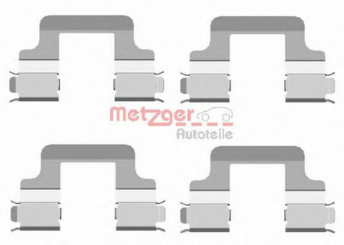 Set accesorii, placute frana SKODA SUPERB II (3T4) (2008 - 2015) METZGER 109-1679 piesa NOUA