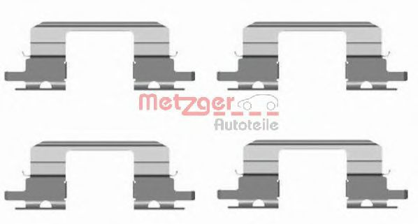 Set accesorii, placute frana SUBARU OUTBACK (BL, BP) (2003 - 2009) METZGER 109-1672 piesa NOUA