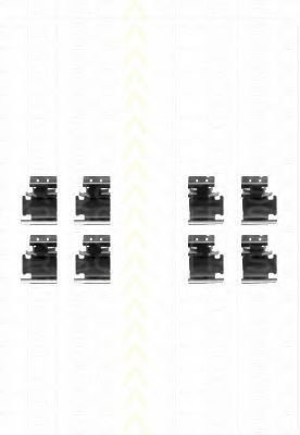 Set accesorii, placute frana TOYOTA AURIS (NRE15, ZZE15, ADE15, ZRE15, NDE15) (2006 - 2012) TRISCAN ...