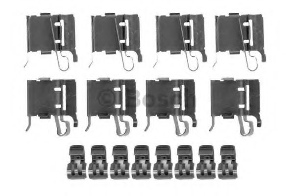 Set accesorii, placute frana TOYOTA AURIS (ZWE18, NZE18, ZRE18) (2012 - 2016) BOSCH 1 987 474 468 piesa NOUA