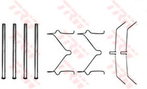 Set accesorii, placute frana TOYOTA HILUX II pick-up (LN8, RN5, LN6, YN6, YN5, LN5, RN6) (1983 - 200...