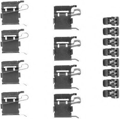 Set accesorii, placute frana TOYOTA YARIS (P9) (2005 - 2013) TEXTAR 82074400 piesa NOUA