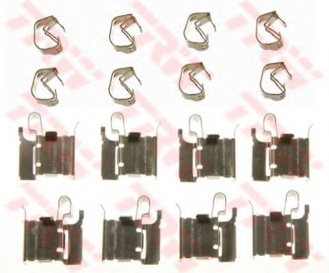 Set accesorii, placute frana TOYOTA YARIS (P9) (2005 - 2013) TRW PFK587 piesa NOUA