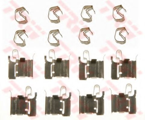 Set accesorii, placute frana TOYOTA YARIS (P9) (2005 - 2013) TRW PFK587 piesa NOUA