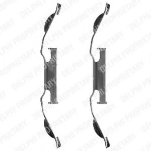 Set accesorii, placute frana VOLVO S60 II (2010 - 2016) DELPHI LX0330 piesa NOUA