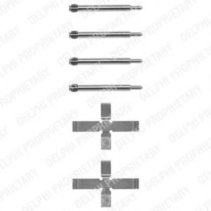 Set accesorii, placute frana VOLVO V70 I (LV) (1996 - 2000) DELPHI LX0039 piesa NOUA