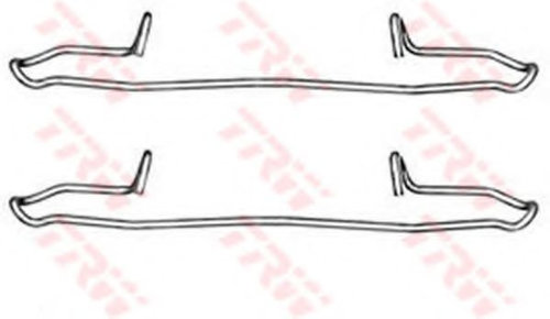 Set accesorii, placute frana VOLVO V70 I (LV) (1996 - 2000) TRW PFK349 piesa NOUA