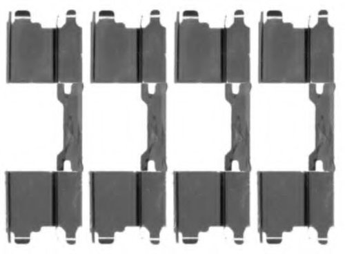 Set accesorii, placute frana VW CRAFTER 30-35 bus (2E) (2006 - 2016) TEXTAR 82071000 piesa NOUA